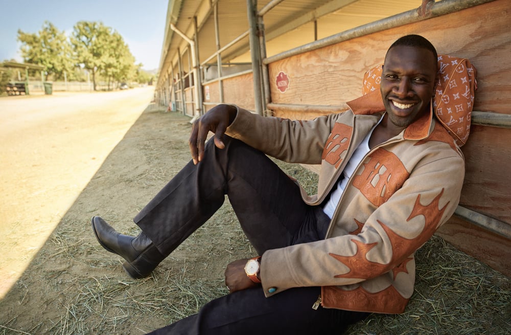 Omar Sy en Louis Vuitton © Peggy Sirot et Jim Moore. 