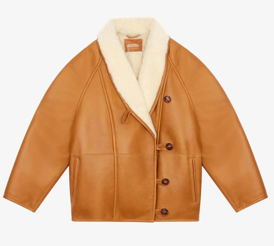 veste shearling isabel marant