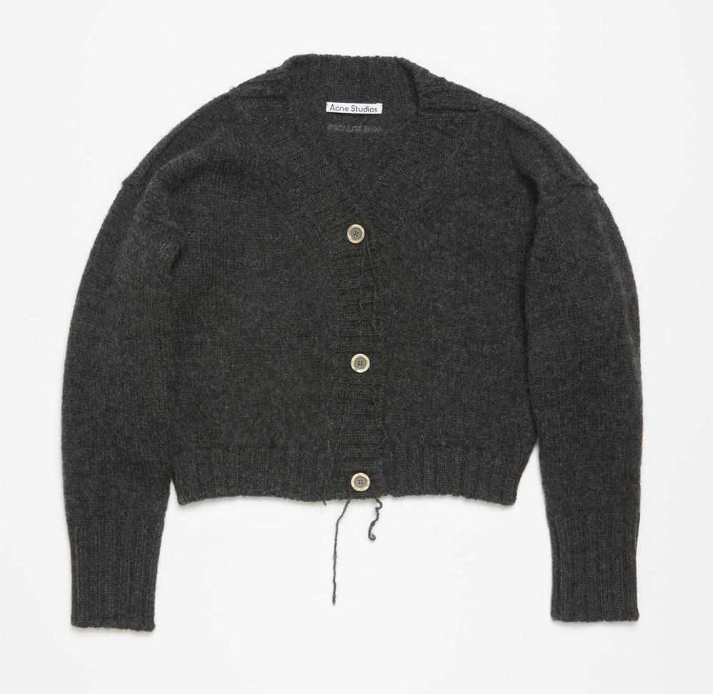 cardigan gris acne studios