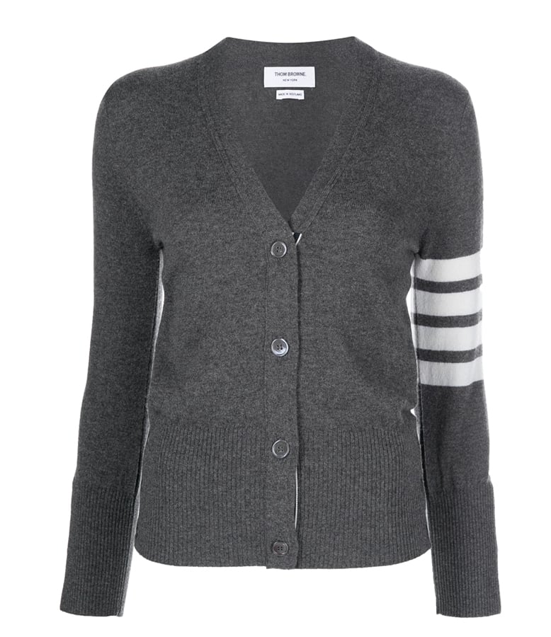 cardigan gris thom browne