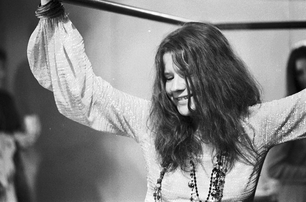 Janis Joplin au Winterland de San Francisco, le 31 décembre 1967 © Photo par John Byrne Cooke Estate/Getty Images.