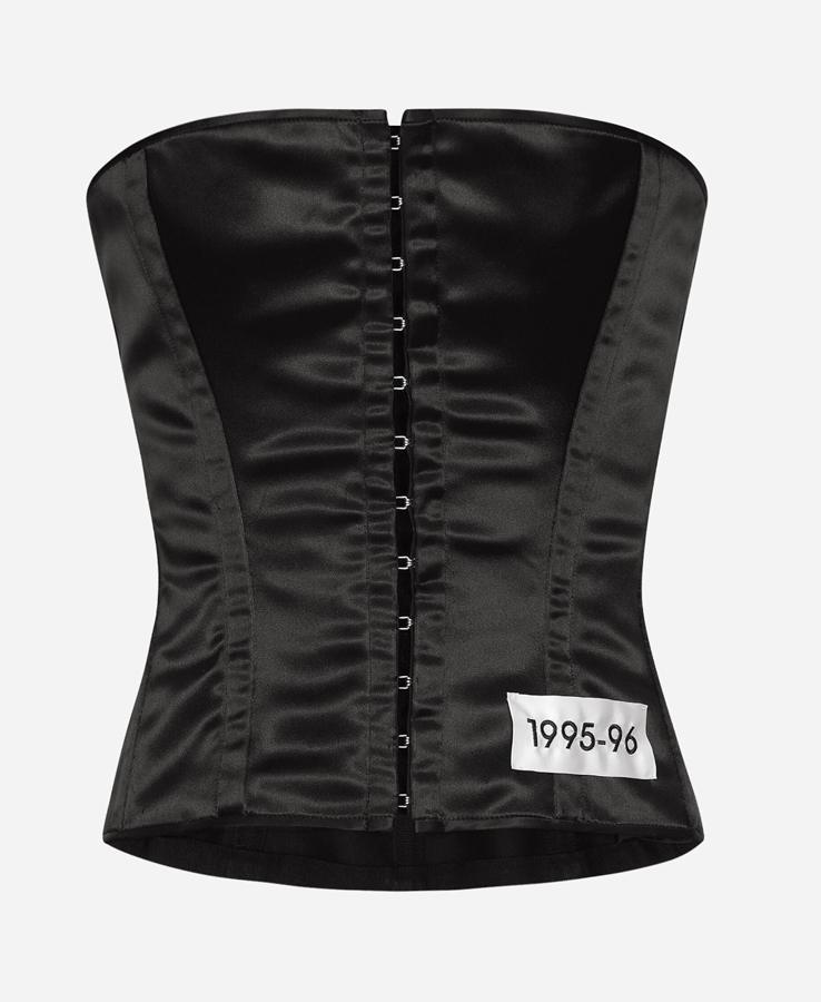 corset satiné à agrafes tendance printemps-été 2026 dolce & gabbana
