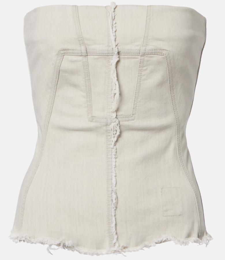 corset en denim tendance printemps-ete 2026 rick owens