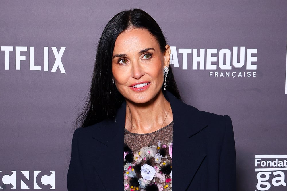 Demi Moore à la projection de The Substance à la Cinémathèque française, le 5 novembre 2024. Photo par Marc Piasecki/WireImage via Getty Images.