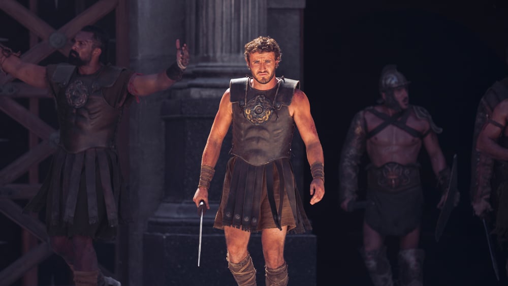 Paul Mescal dans Gladiator II (2024) © Paramount Pictures.