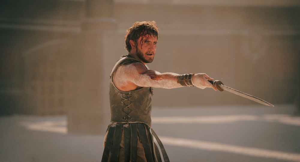 Paul Mescal dans Gladiator II (2024) © Paramount Pictures.