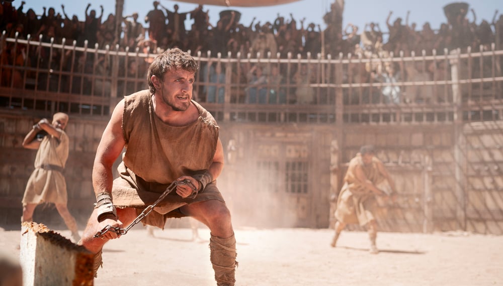 Paul Mescal dans Gladiator II (2024) © Paramount Pictures.