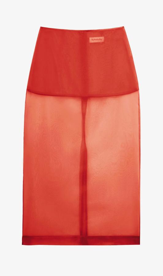 jupe midi transparente tendance printemps-ete 2026 the frankie shop