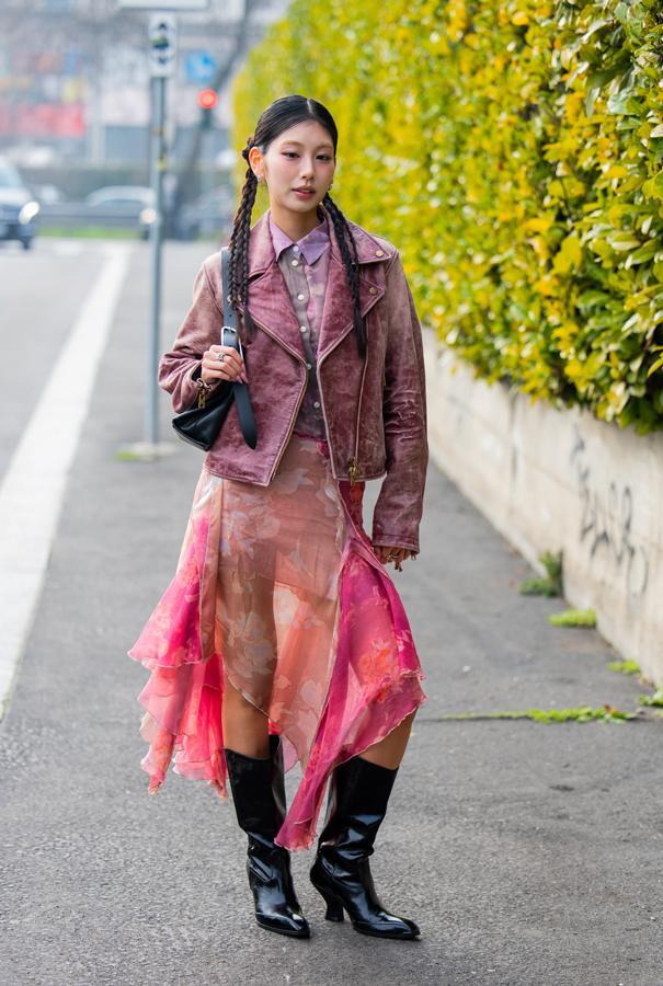 streetstyle jupe transparente tendance printemps-ete 2026