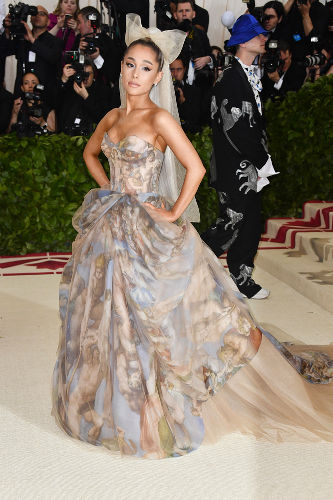 Ariana Grande au MET Gala en 2018. © Photo by Frazer Harrison/FilmMagic.