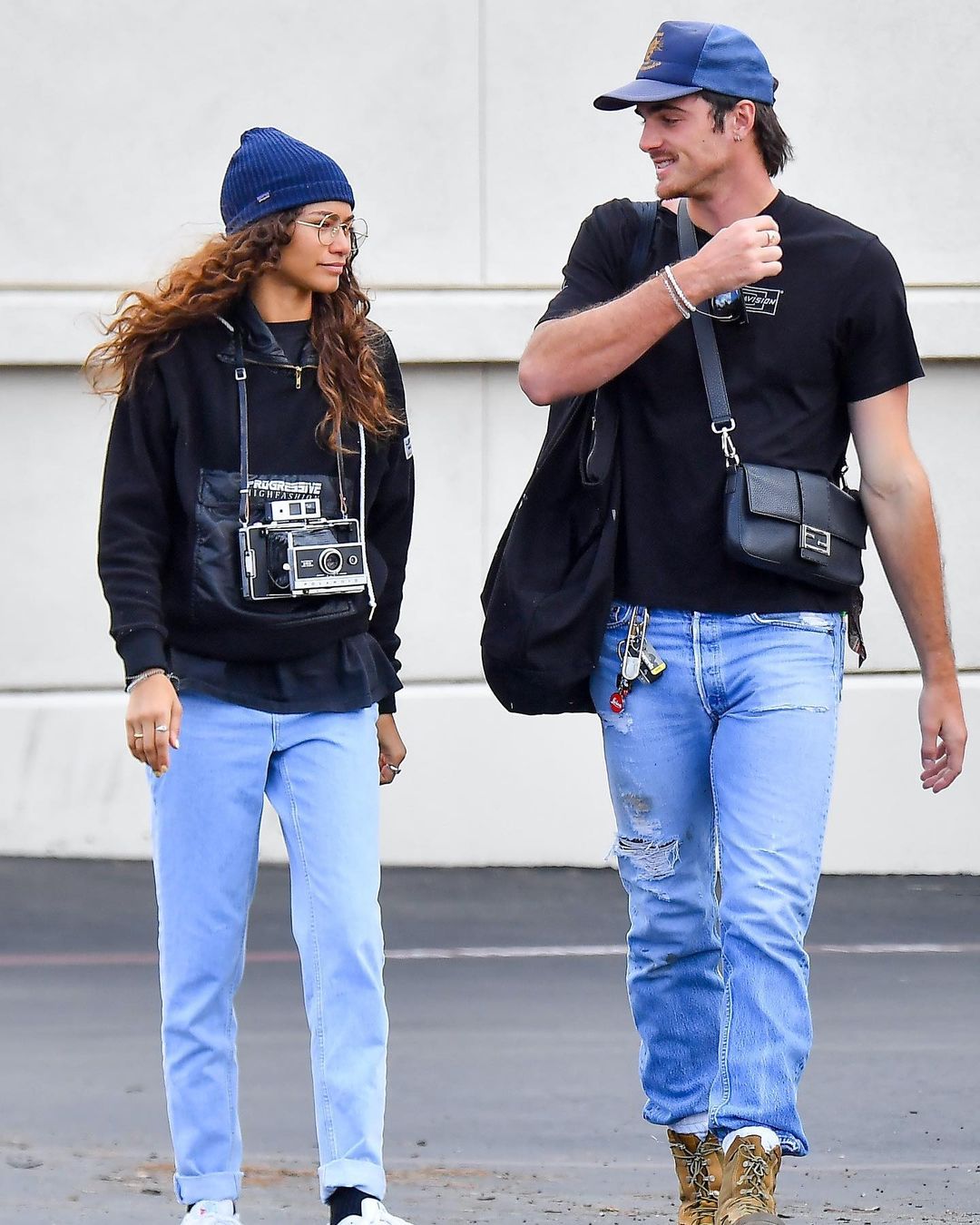 Jacob Elordi avec Zendaya. Capture d'écran d'un post Instagram du compte @moderngurlz en août 2022.