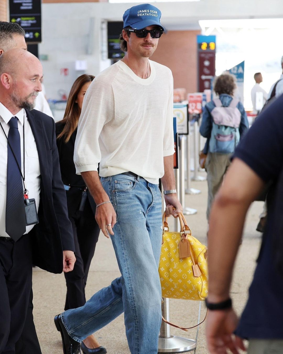 Jacob Elordi à Venise. Capture d'écran d'un post du compte Instagram @timeneverlieschico le 13 septembre 2023.