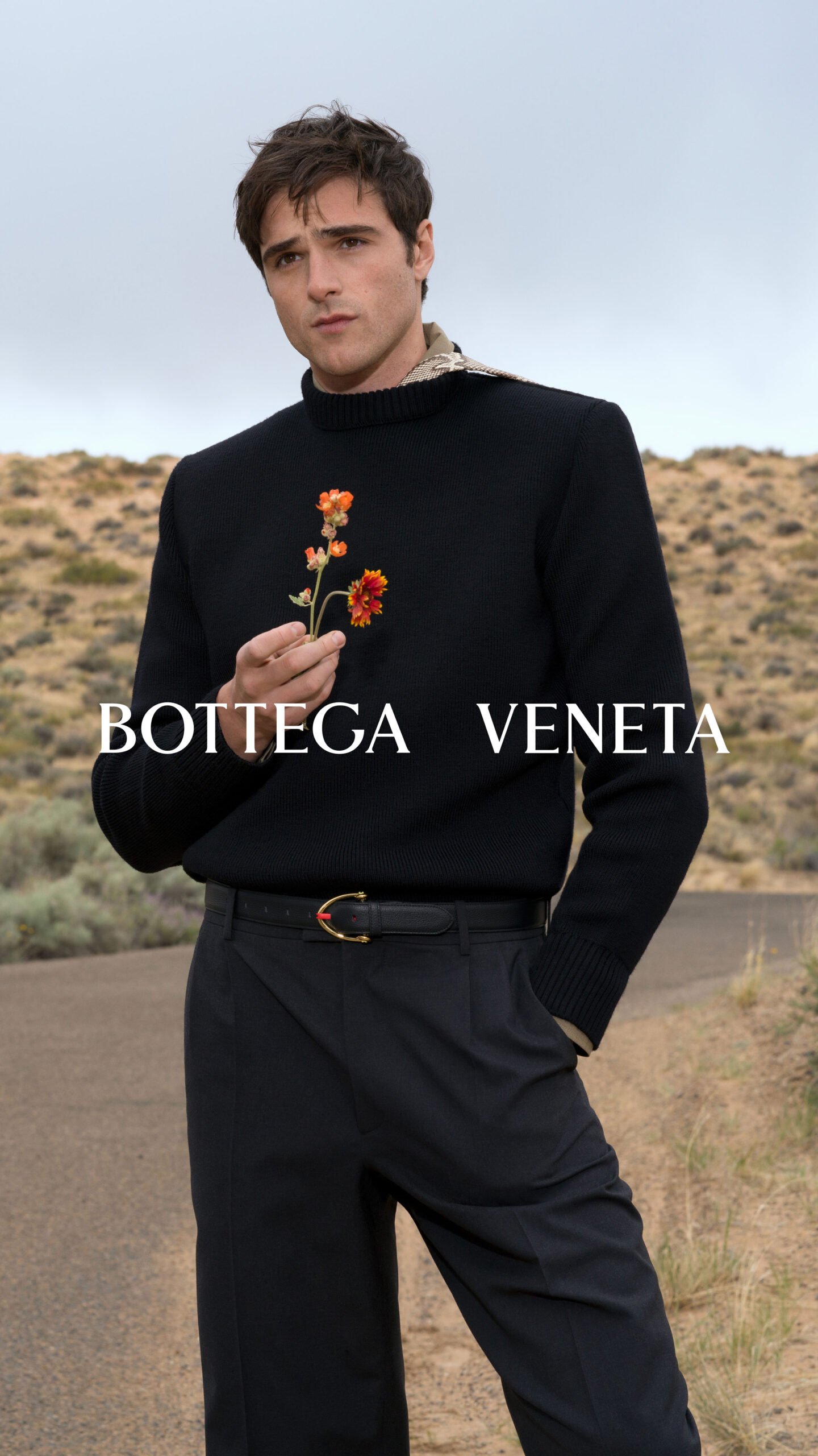 Jacob Elordi pour Bottega Veneta automne-hiver 2024-2025.