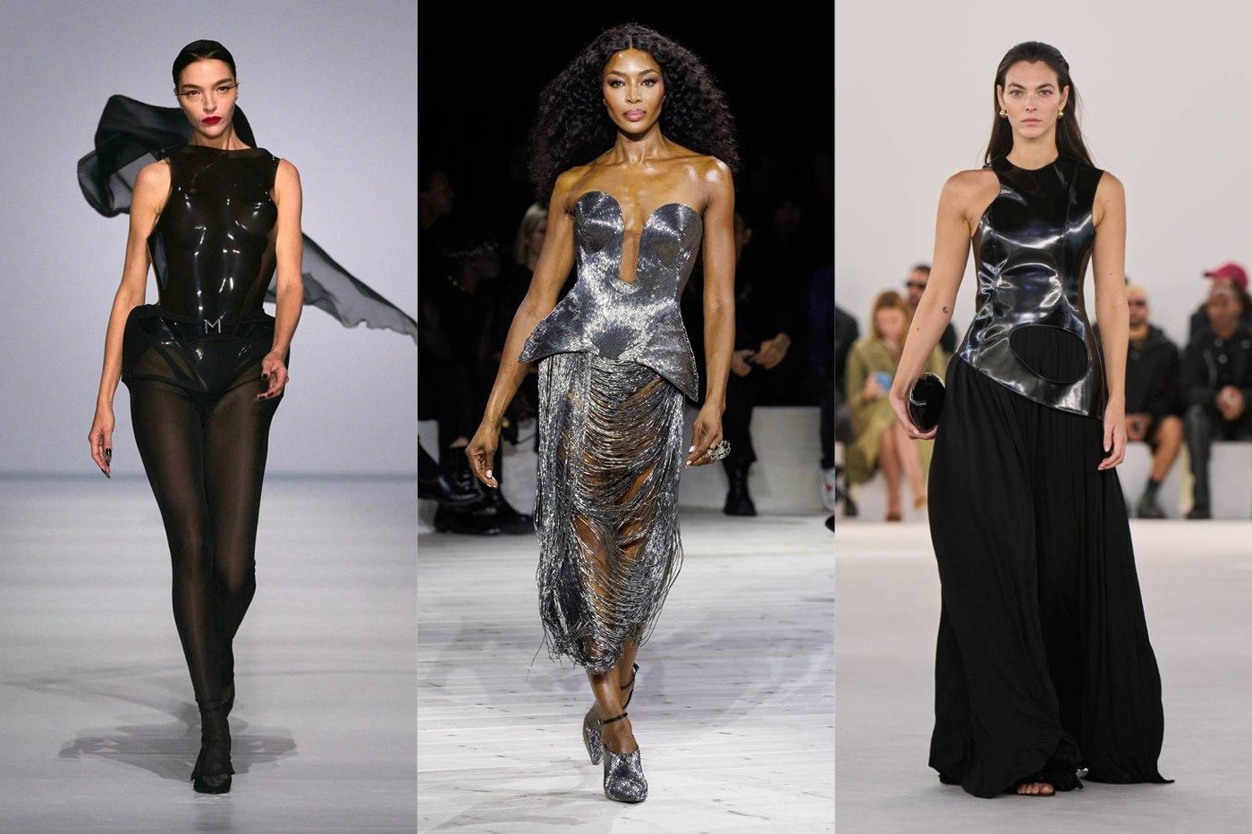 Le corset scultpural vu sur les défilés Mugler, McQueen et Ferragamo.