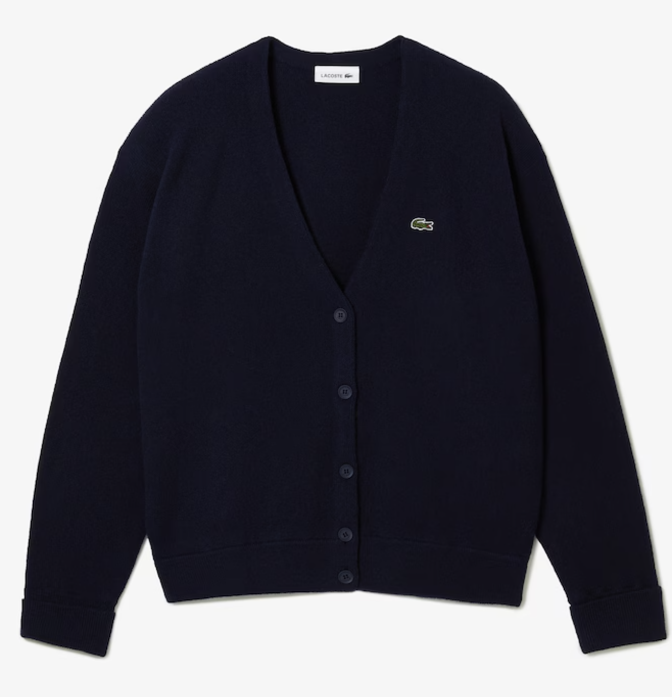 cardigan oversize lacoste