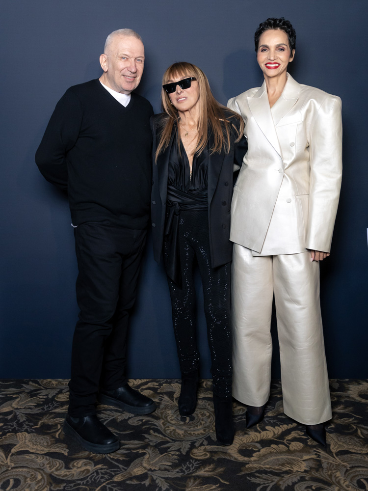 Jean-Paul Gaultier, Babeth Djian et Farida Khelfa. © François Goizé.