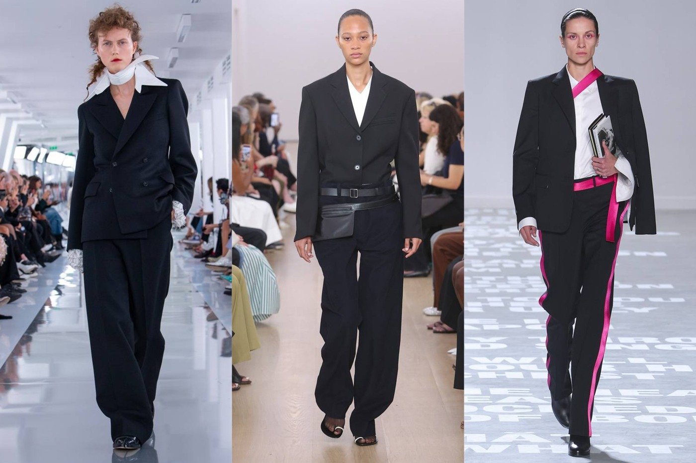 Le style masculin vu sur les défilés Margiela,Proenza Schouler et Helmut Lang.