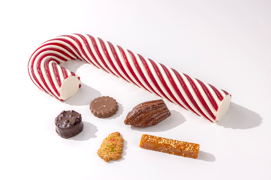 Bûche de Noël sucre d'orge Ritz Paris le comptoir.