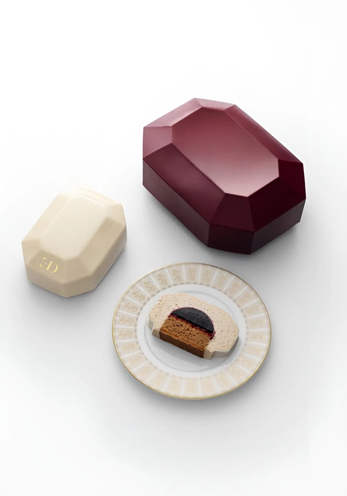 La bûche Ducasse Baccarat.