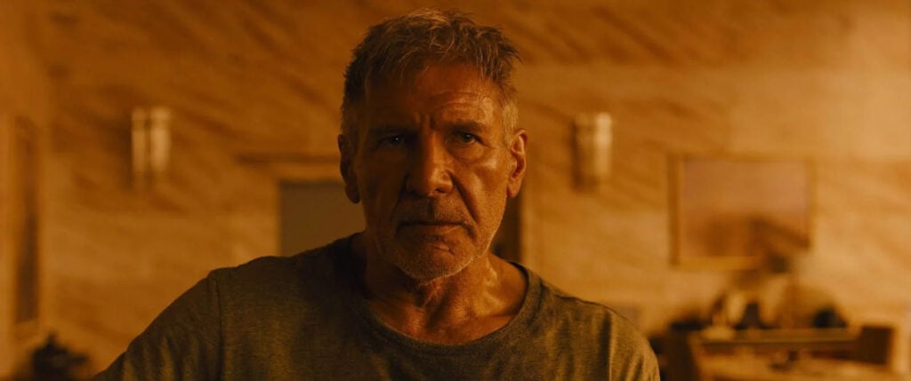 Harrison Ford dans Blade Runner 2049 (2017) de Denis Villeneuve. © Sony Pictures / Warner Bros. Pictures.