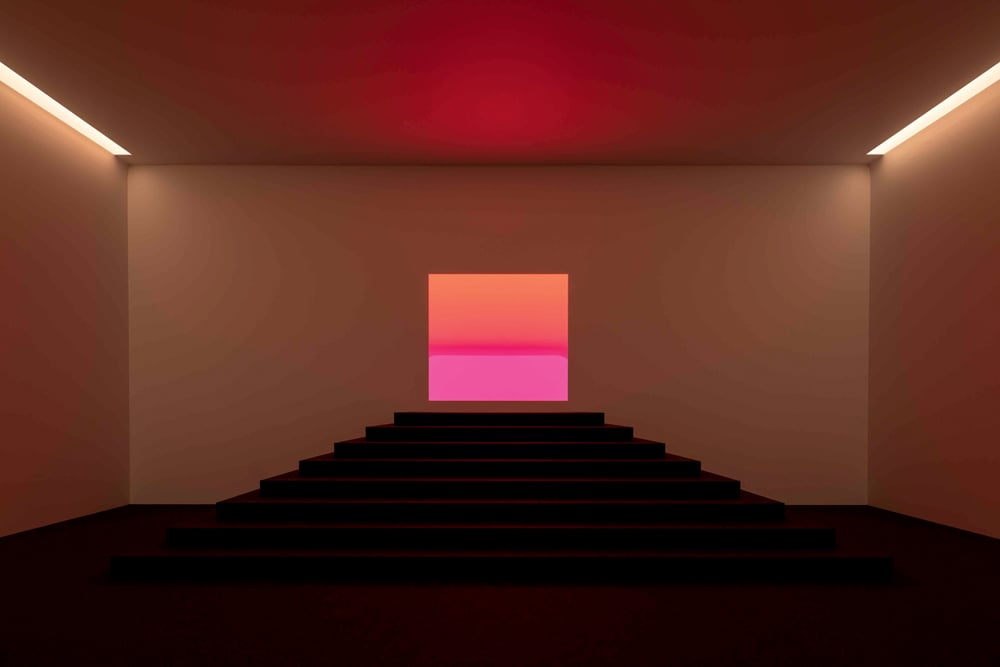 James Turrell, "Aftershock" (2022), série Ganzfeld (1976-en cours). © ART
James Turrell. Photo : Florian Holzher.