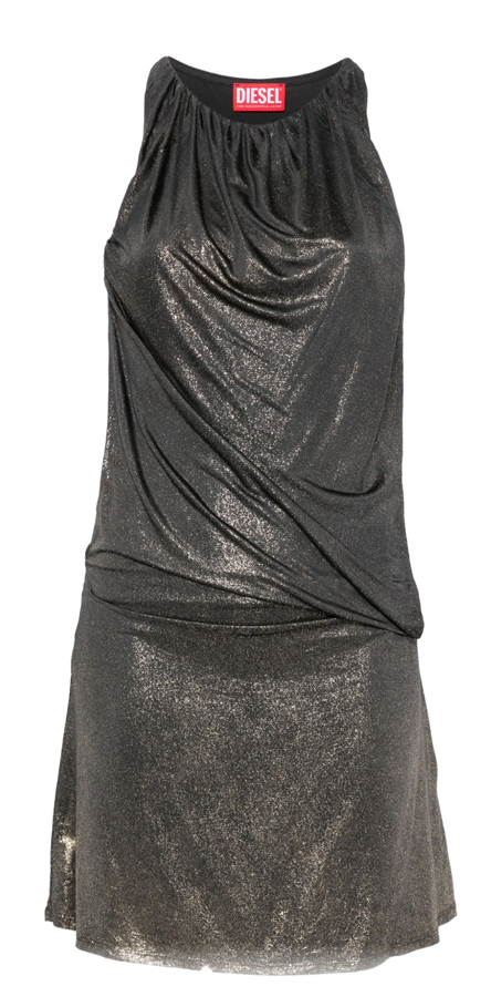 mini-robe à effet métallique diesel