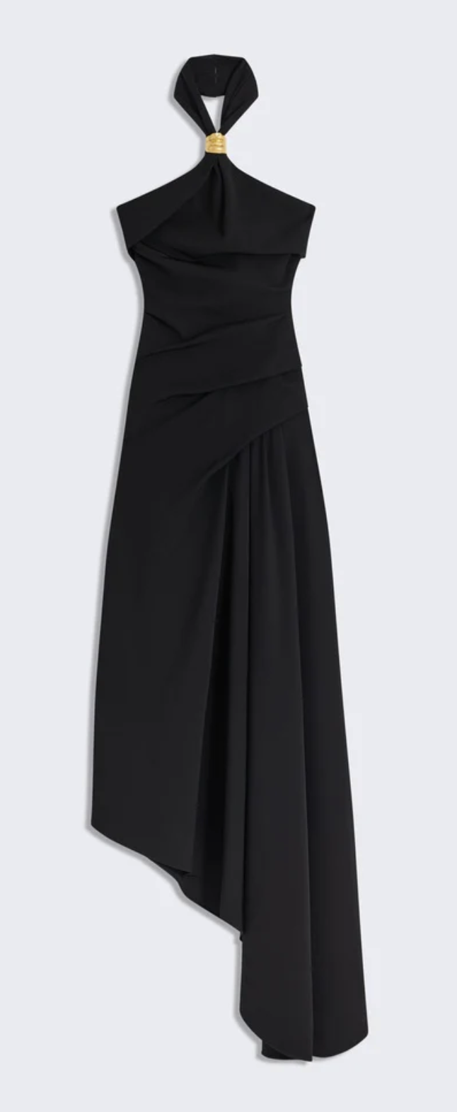 robe noire drapée à bijou schiaparelli