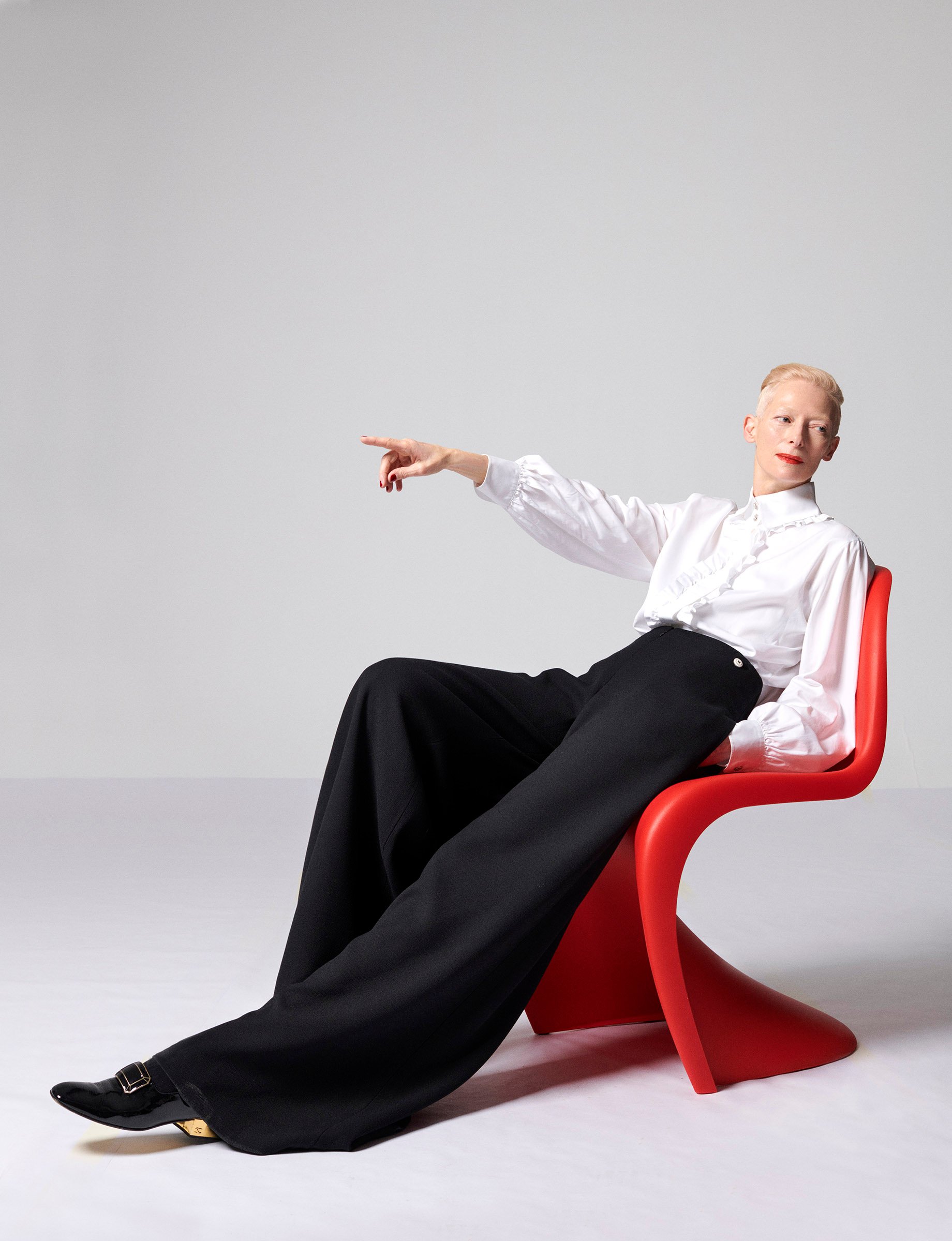 Tilda Swinton en Chanel. la chambre d'à côté