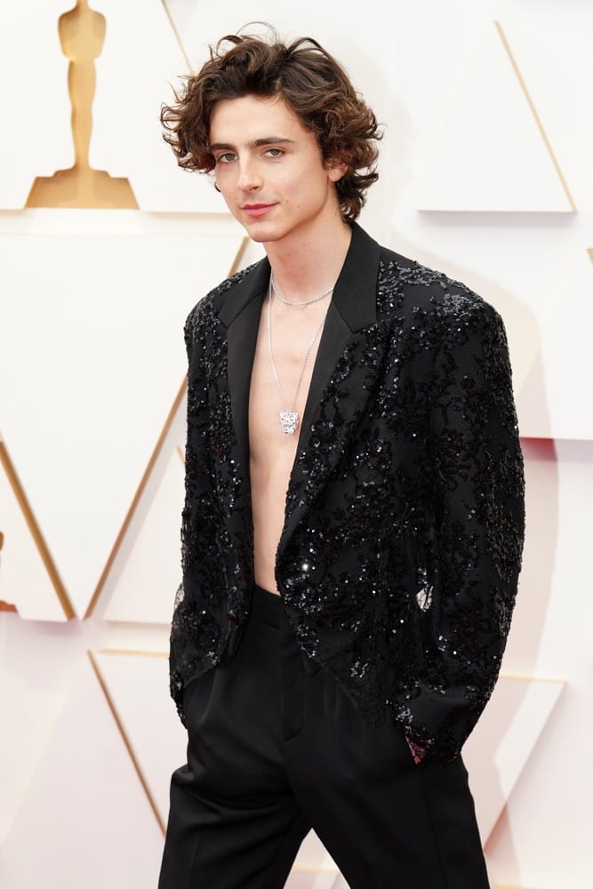 Timothée Chalamet à la 94e cérémonie des Oscars à Hollywood en 2022. © Jeff Kravitz/FilmMagic.