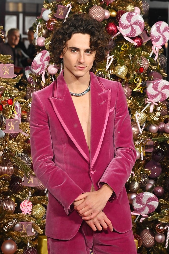 Timothée Chalamet en costume Tom Ford à Londres en 2023© Alan Chapman/Dave Benett/WireImage. 