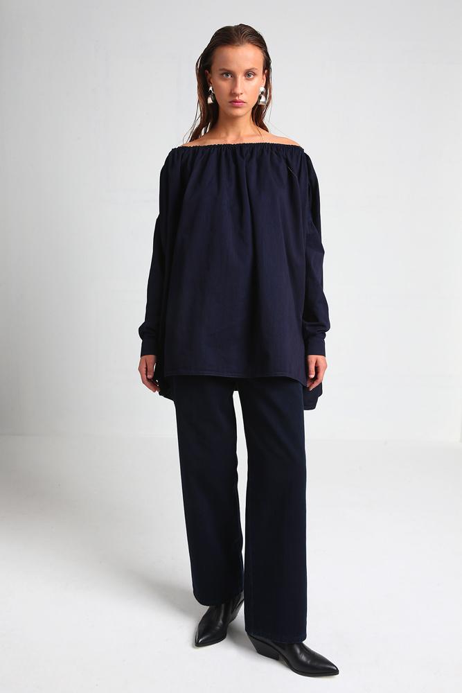 top en denim upcyclé Façon Jacmin.