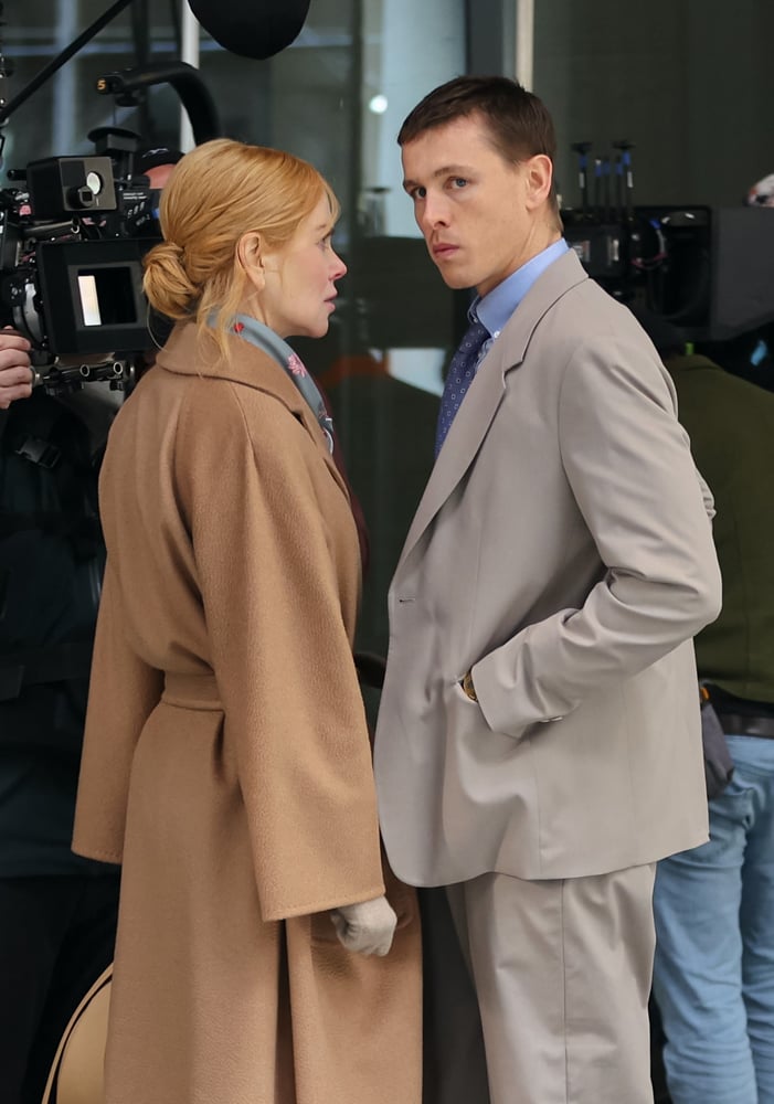 Nicole Kidman et Harris Dickinson sur le plateau de tournage du film Babygirl le 11 décembre 2023 à New York © Jose Perez/Bauer-Griffin/GC Images.