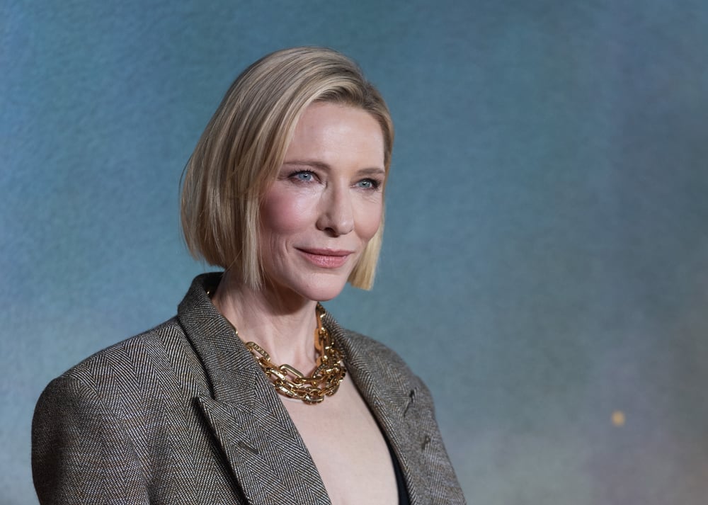 Cate Blanchett à la première mondiale du Seigneur des Anneaux : La guerre des Rohirrim à l'Odeon Luxe Leicester Square le 3 décembre 2024 à Londres, Angleterre © Jo Hale/WireImage via GettyImages.