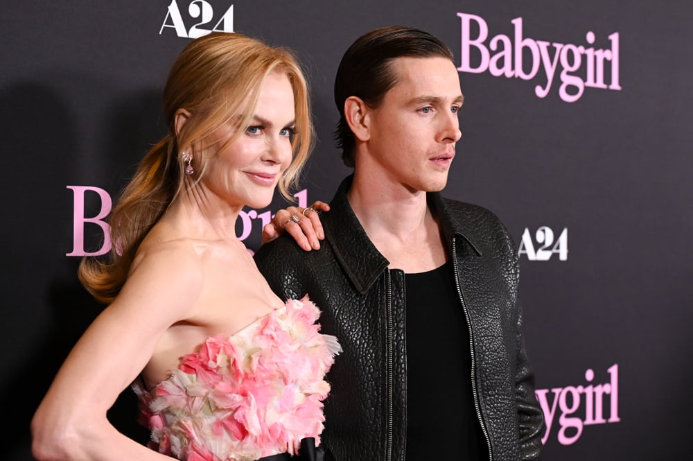 Nicole Kidman et Harris Dickinson à la première de Babygirl à Los Angeles au DGA Theater le 11 décembre 2024 à Los Angeles, Californie ©  Gilbert Flores/Variety via Getty Images.