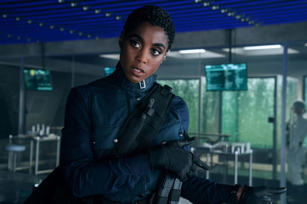 Lashana Lynch dans le film Mourir peut attendre (2021) de Cary Joji Fukunaga. © 2021 DANJAQ, LLC AND MGM. ALL RIGHTS RESERVED. james bond