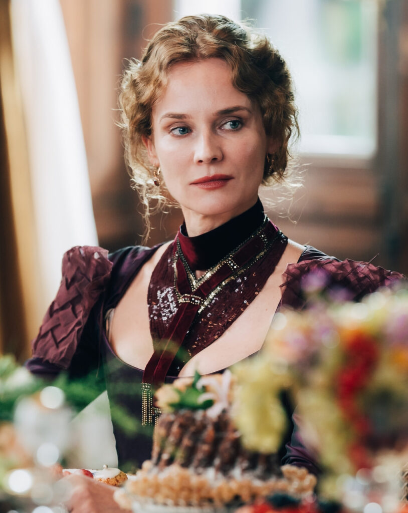 Photo de l'actrice Diane Kruger dans la série Merteuil (2025) de Jessica Palud.