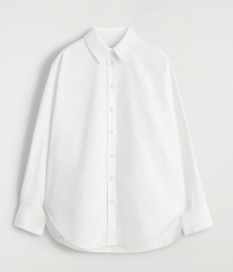 chemise blanche en coton cos