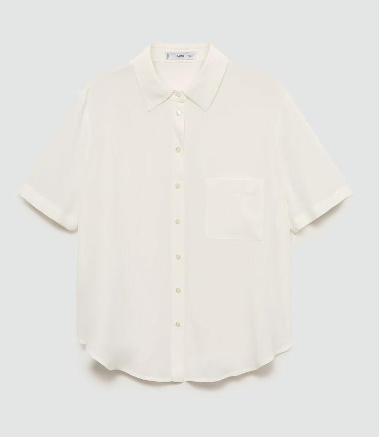 chemise fluide à manches courtes mango