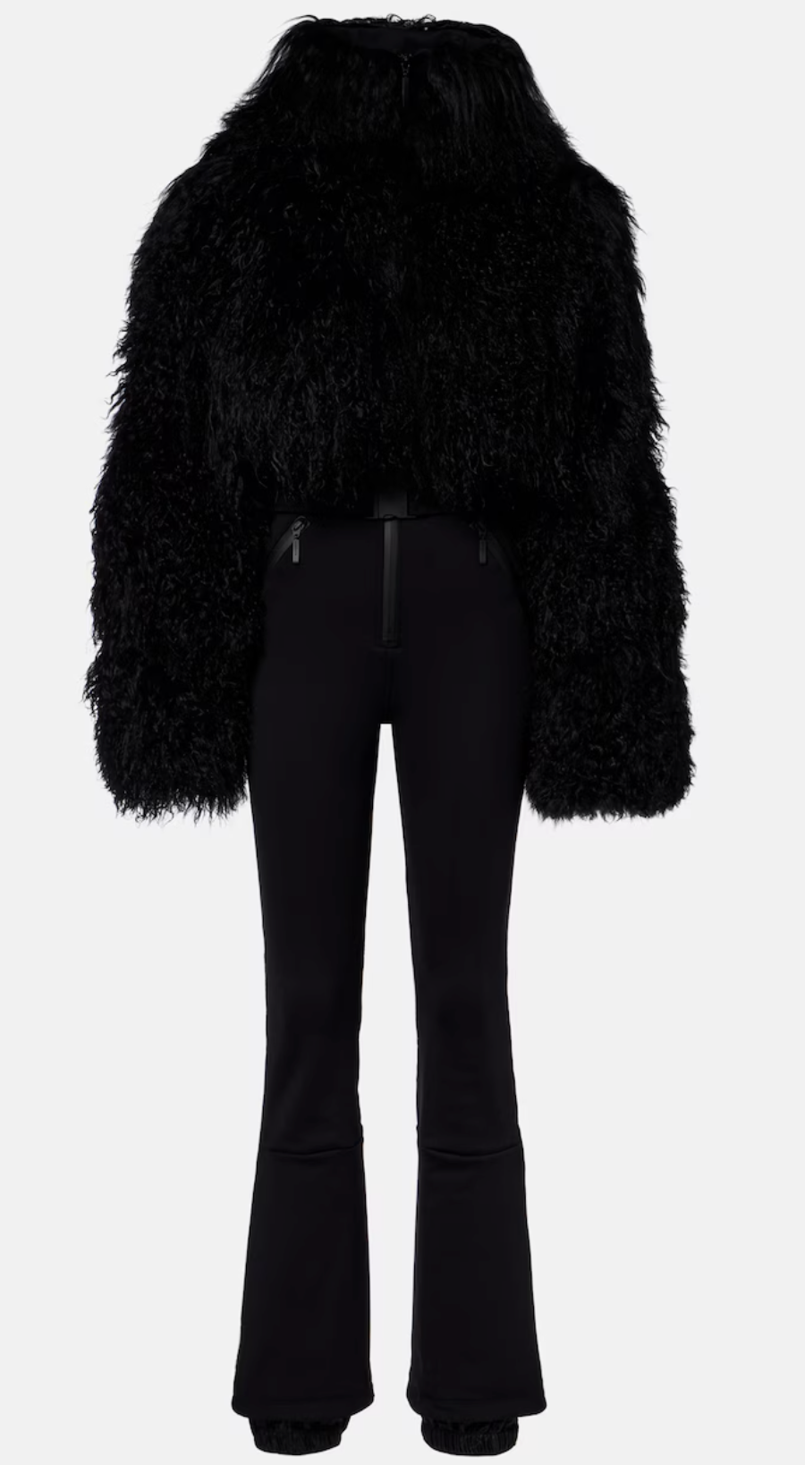 Shearling black ski suit Cordova.