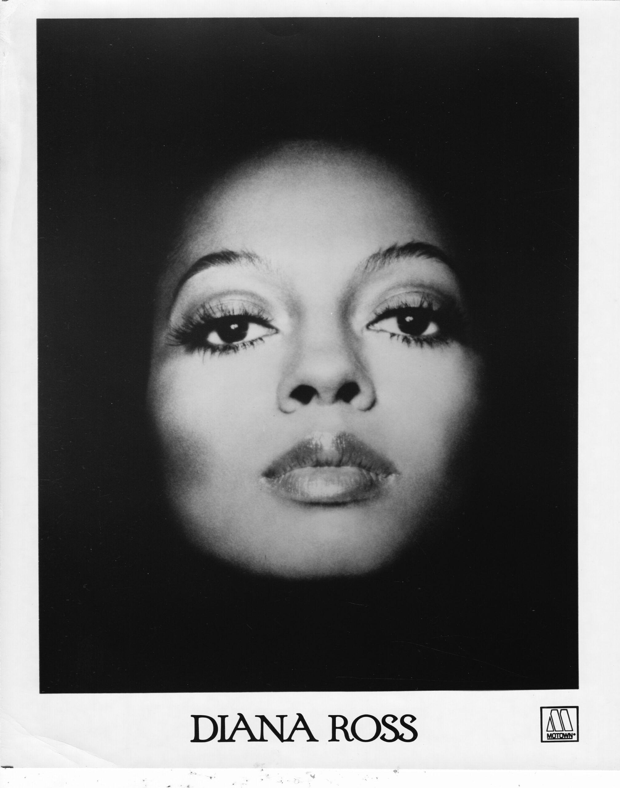 Portrait de la chanteuse Diana Ross. © Collection Gilles Pétard.