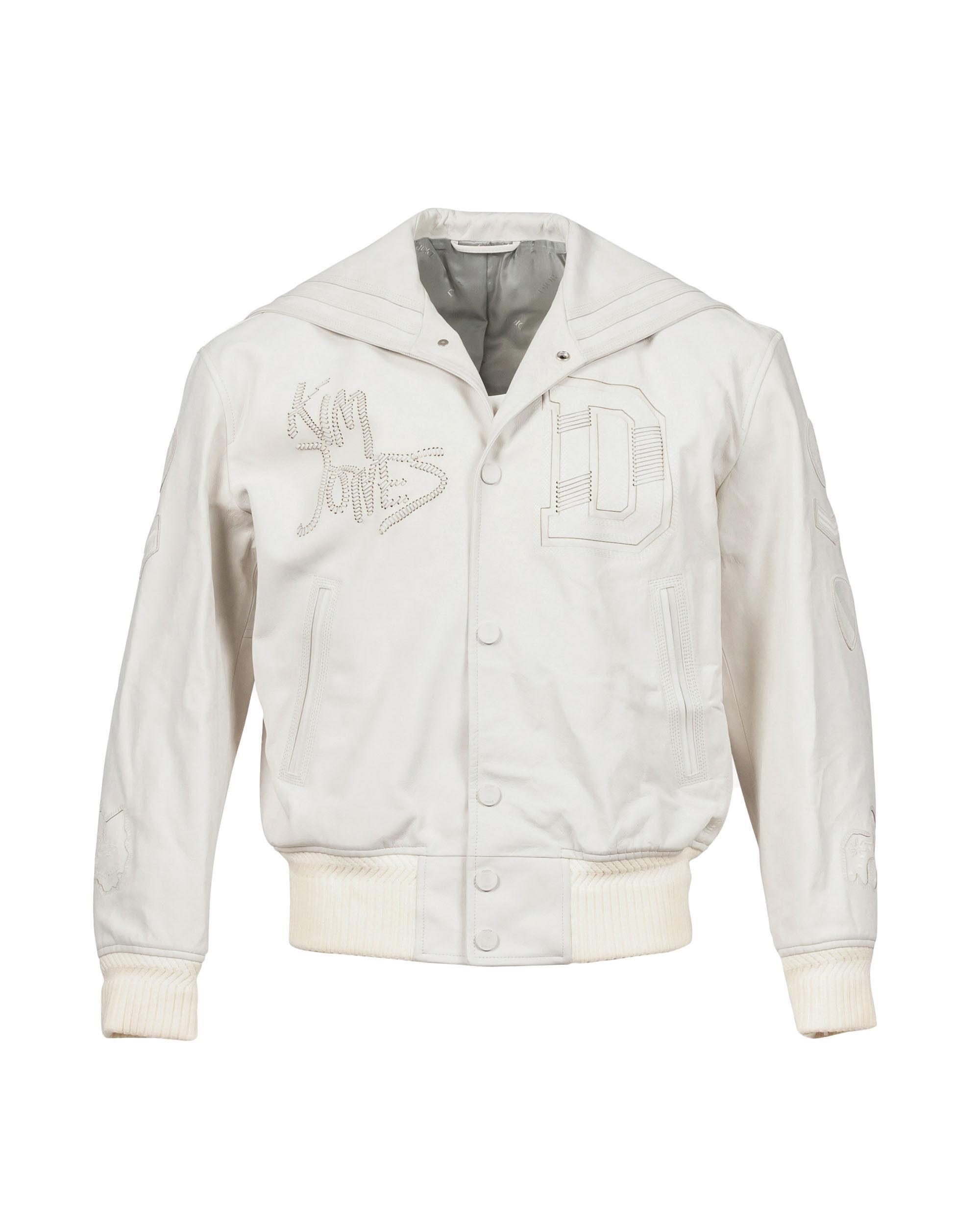 Veste en cuir custom Dior par Kim Jones. © Joopiter.
