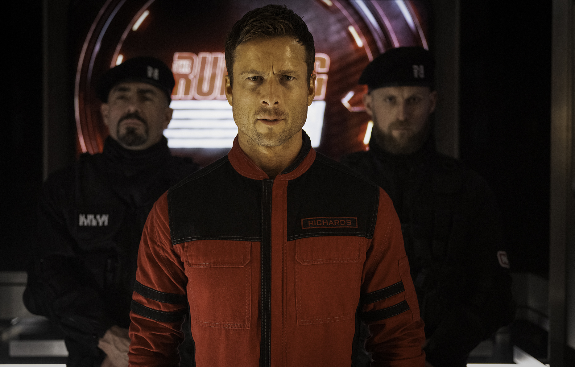 Glen Powell dans The Running Man (2025) © Paramount Pictures.