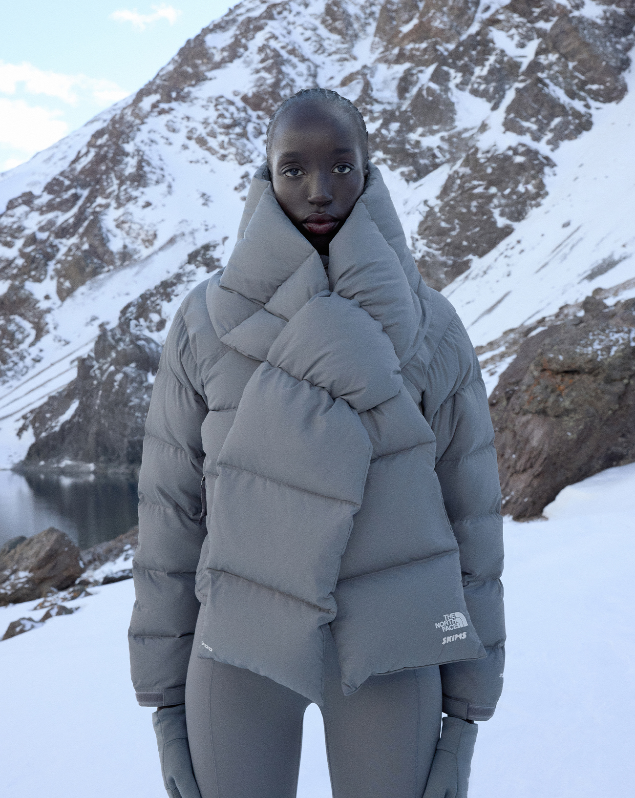 skims x the north face ski