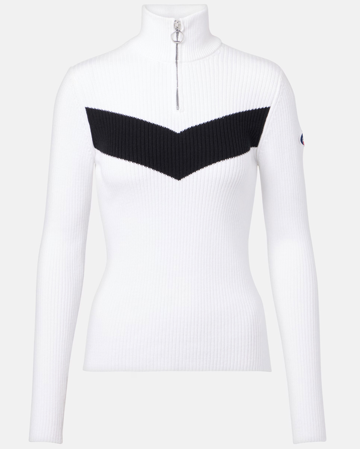 Knit ski top with zip Fusalp.