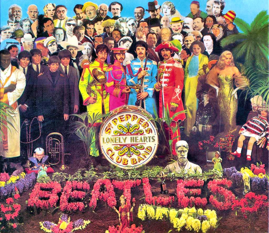 La pochette de Sgt. Pepper's Lonely Hearts Club Band des Beatles.