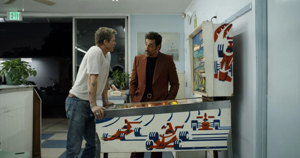 Javier Bardem et Brad Pitt dans le film F1.
