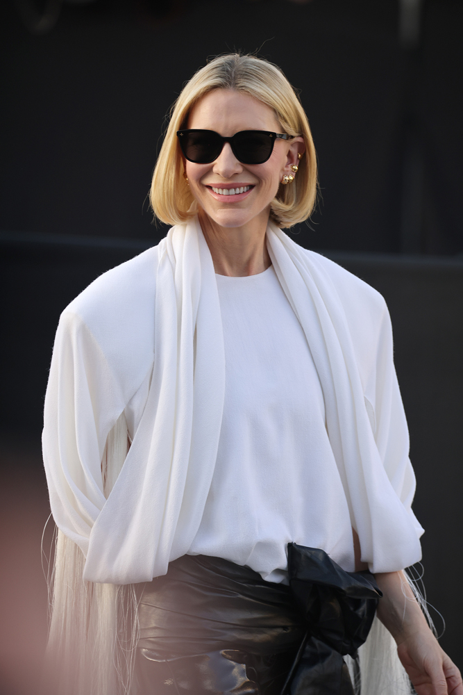 Cate Blanchett au défilé Louis Vuitton printemps-été 2025.