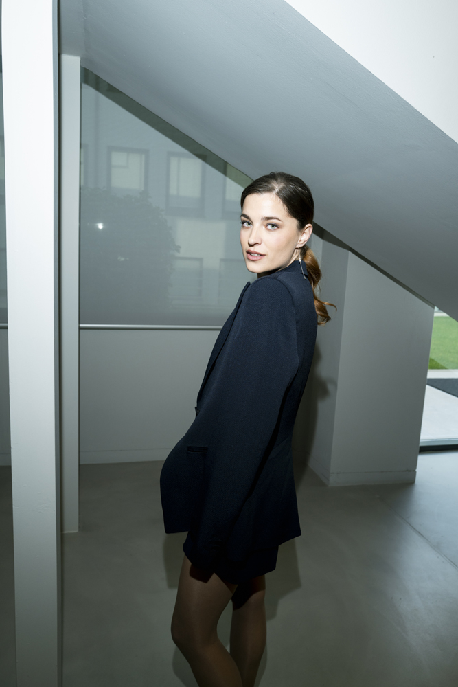 Lidija Kordic au défilé Emporio Armani automne-hiver 2025-2026.