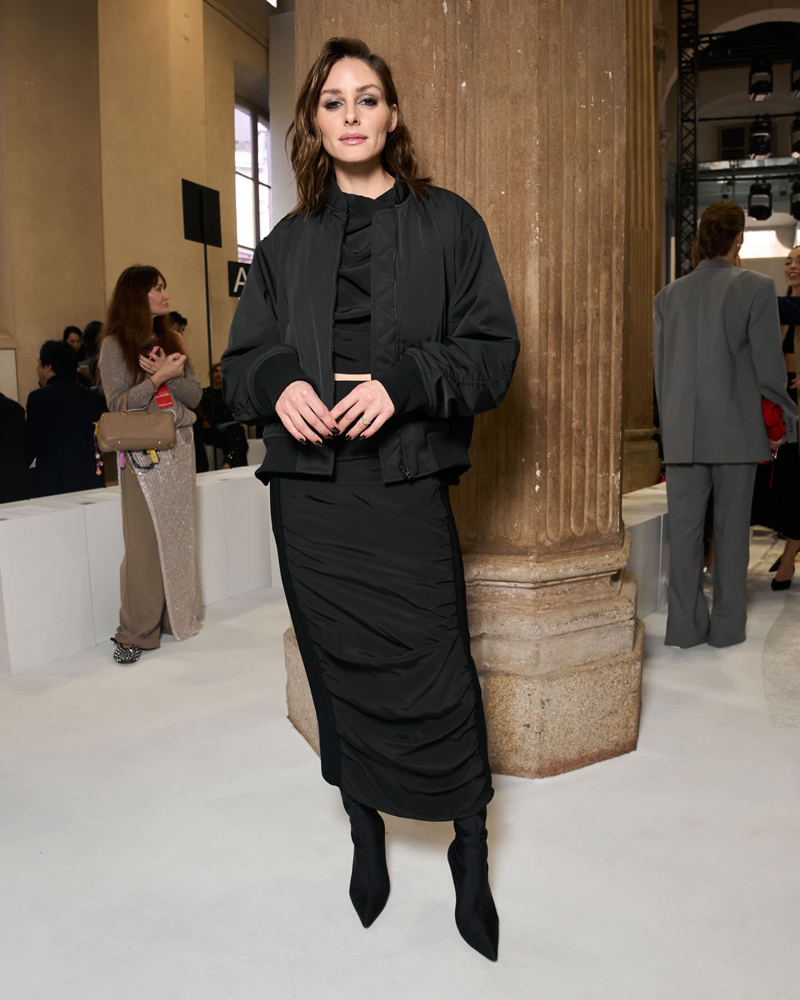 Olivia Palermo au défilé Sportsmax automne-hiver 2025-2026.