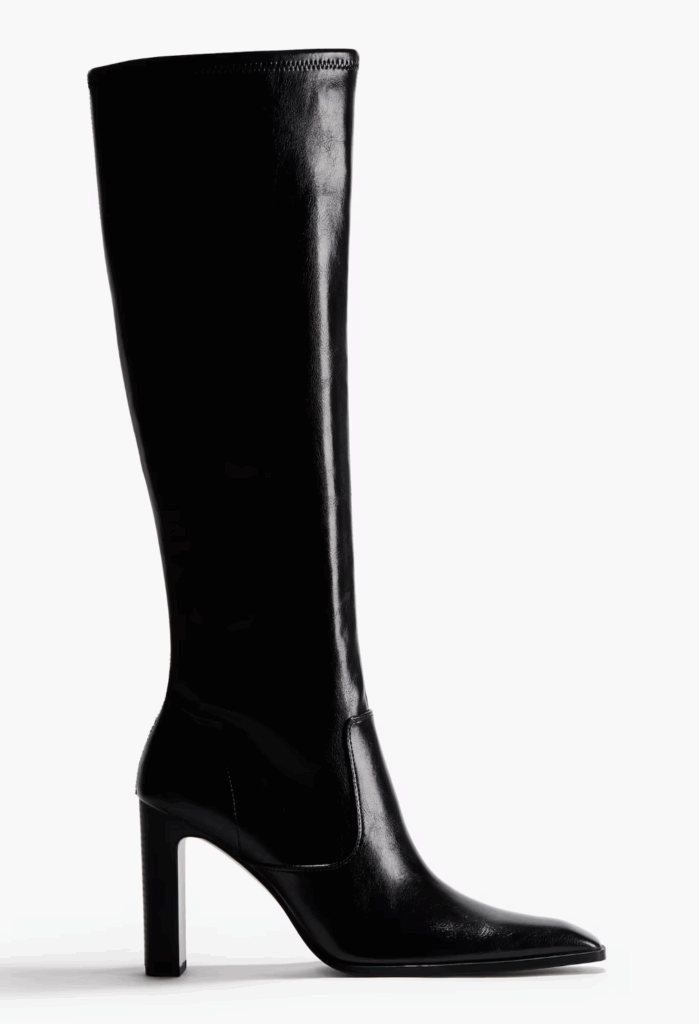 bottes à talon noir verni h&m